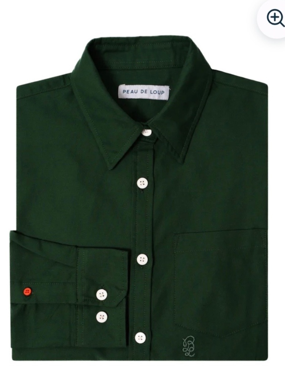 Peau de Loup green long sleeve button up